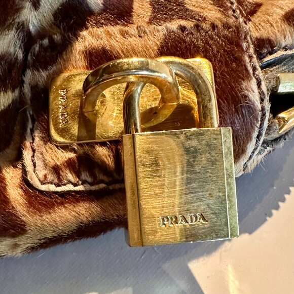 Prada Calf Fur Shoulder Bag - Picture 5 of 10